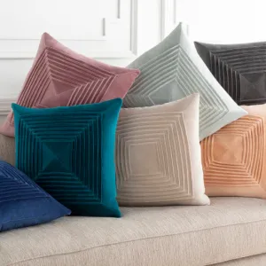 Akira Pleated Velvet Pillow