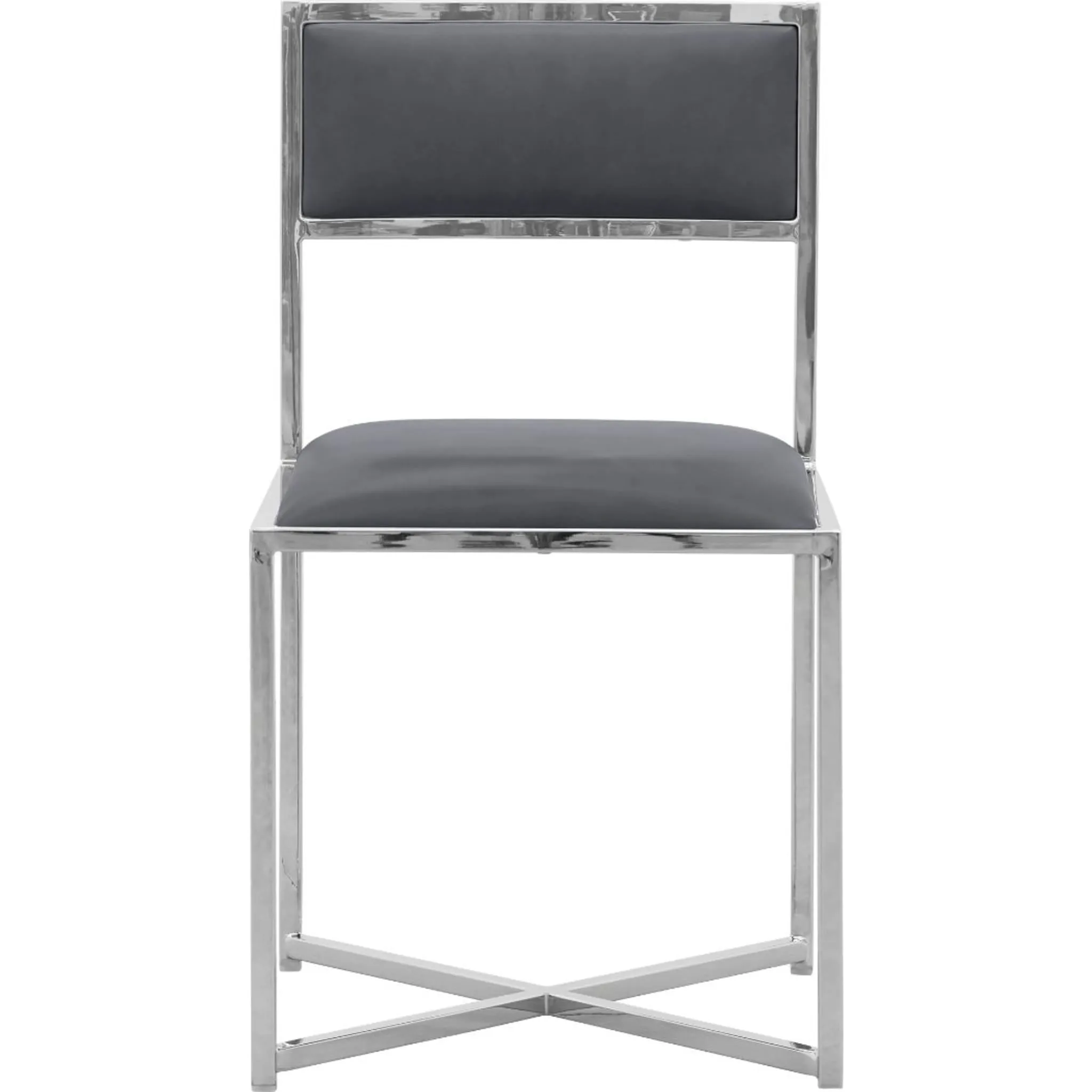 Amalfi X-Base Chair in Cobalt Leather Modus