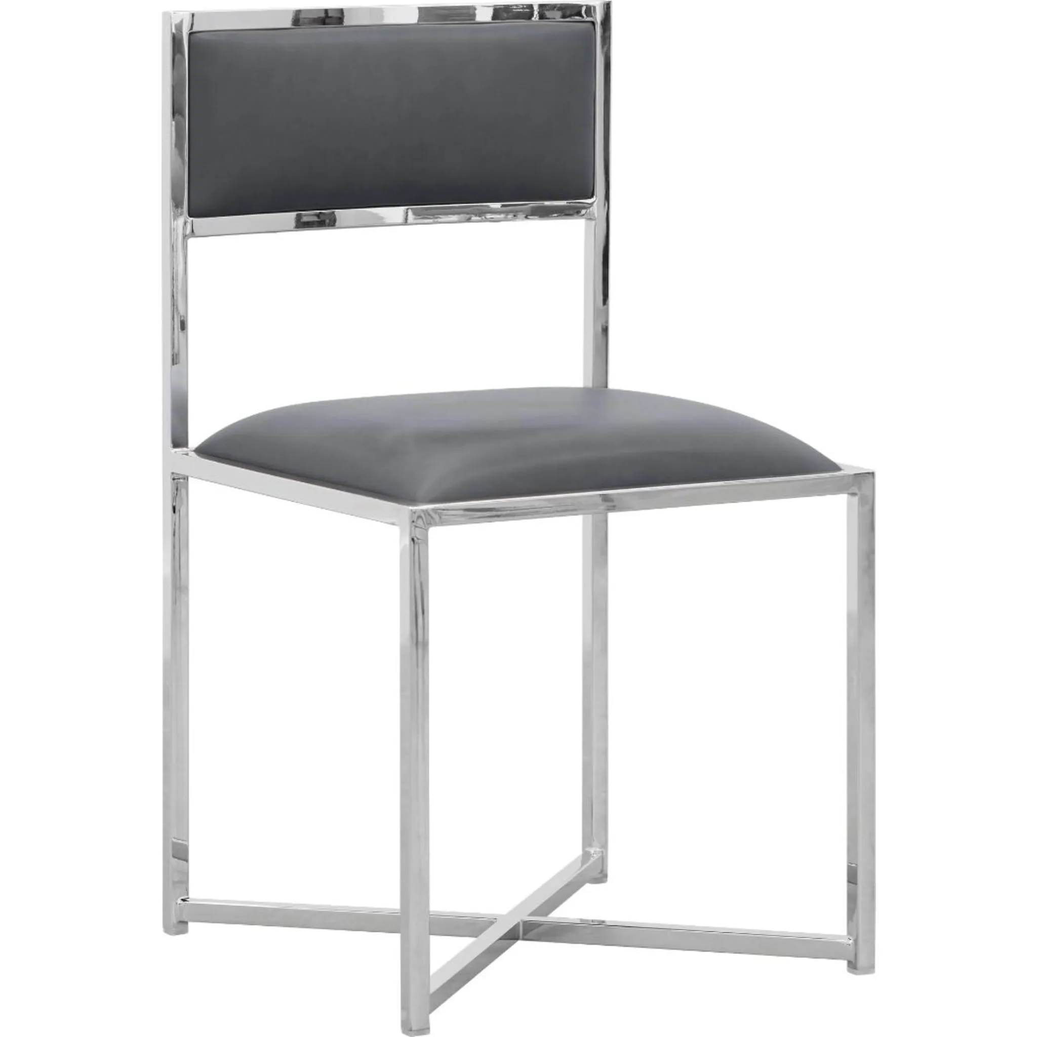 Amalfi X-Base Chair in Cobalt Leather Modus