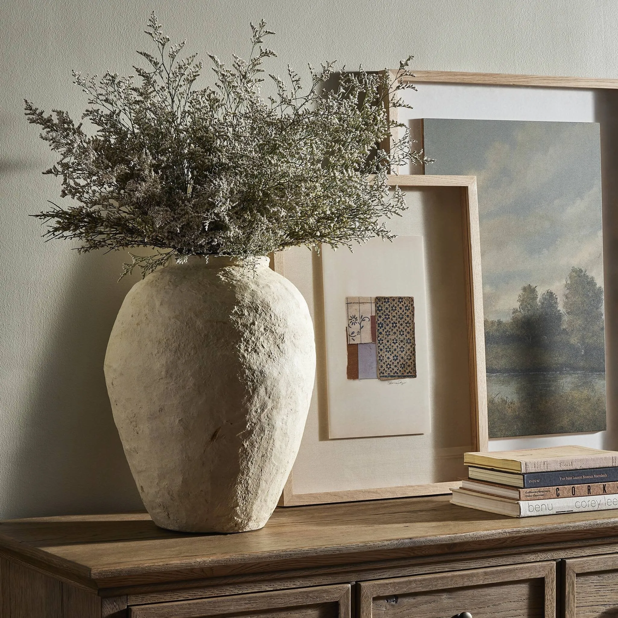 Amber Lewis x Four Hands Olivos Paper Mache Vase