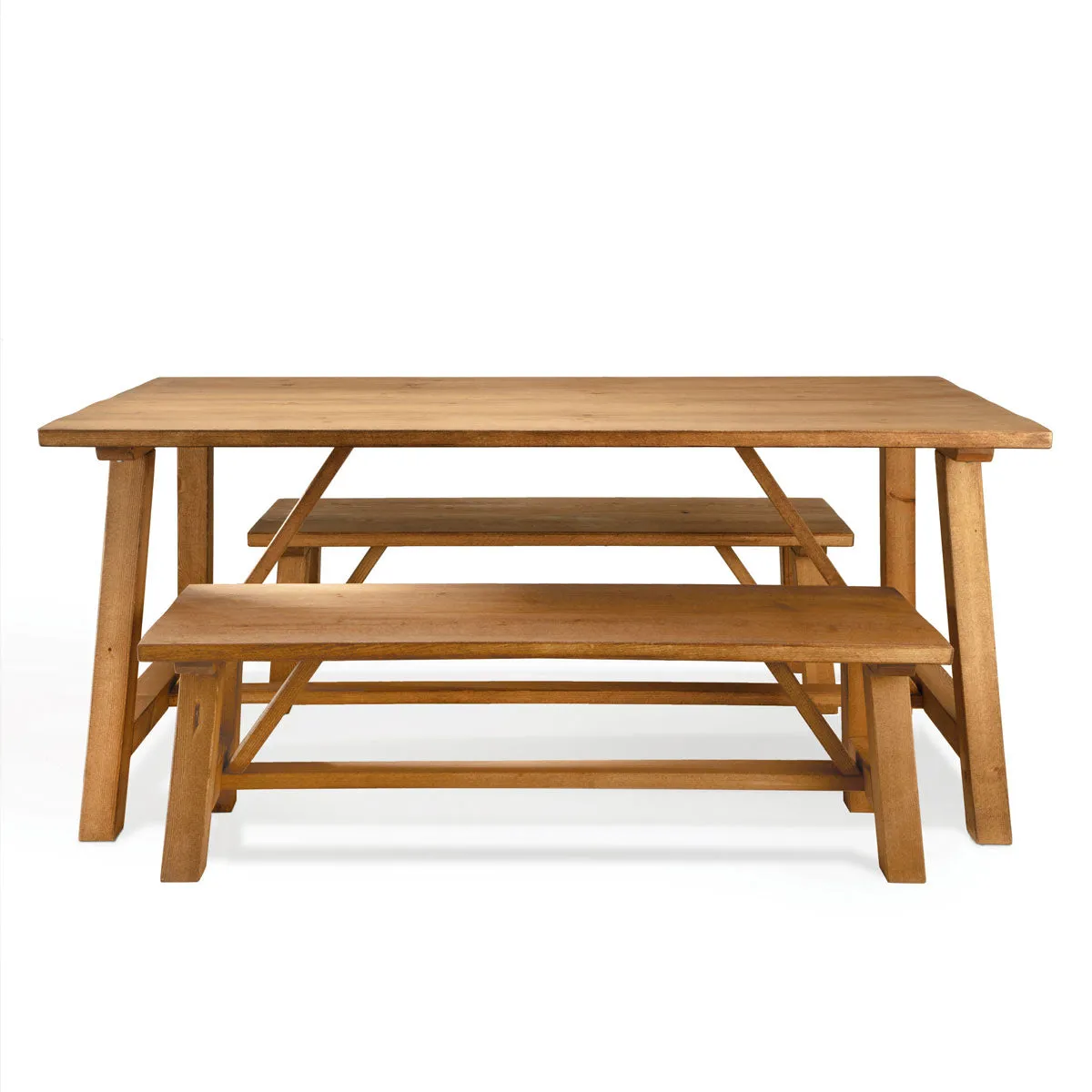 Amble Dining Table and Benches Funky Chunky