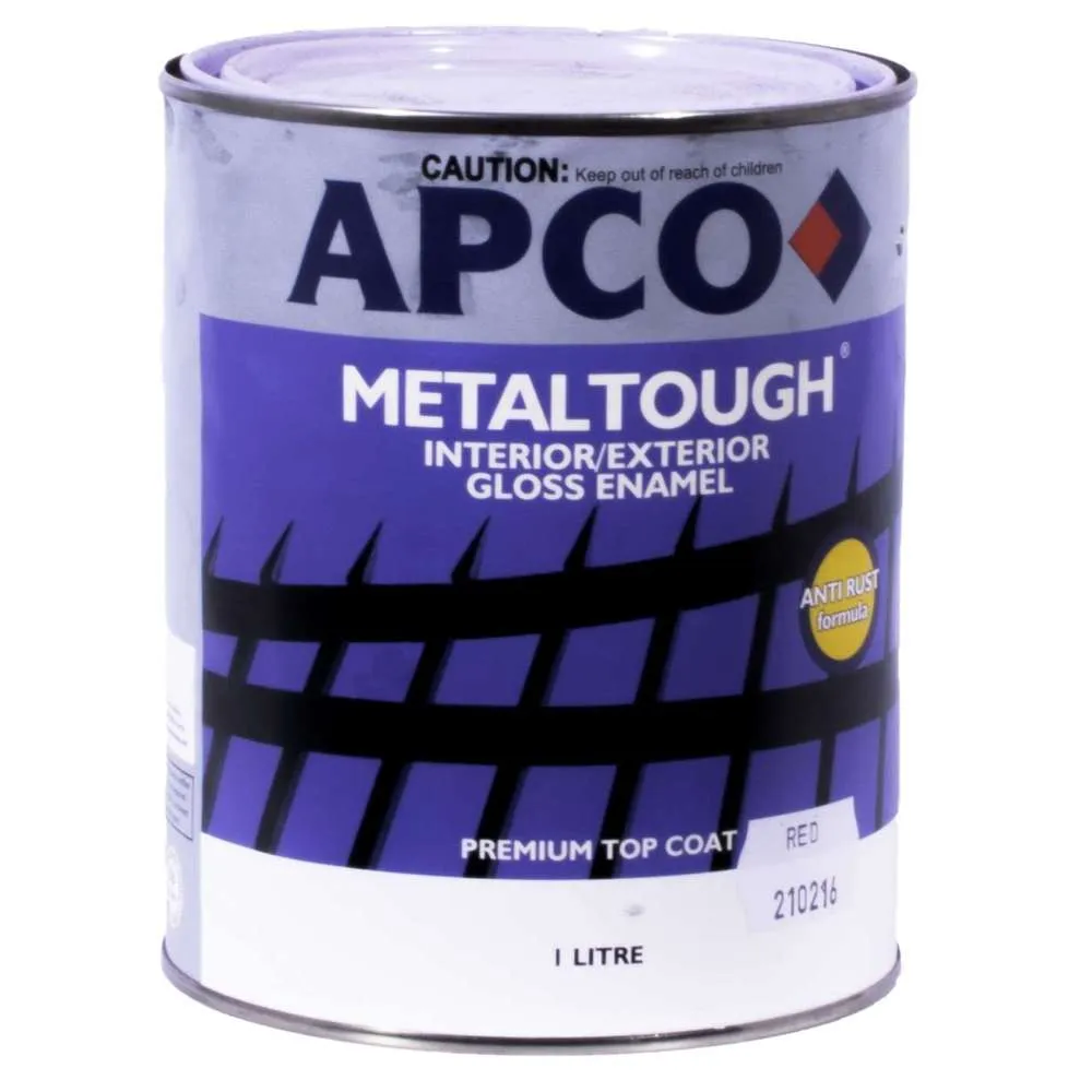 Apco MetalTough Gloss Enamel Chassis Red 1L