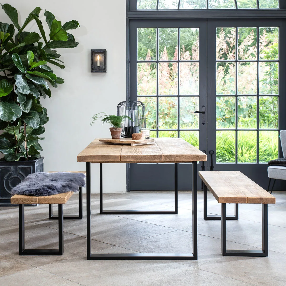 Armstrong Dining Table And Benches Funky Chunky