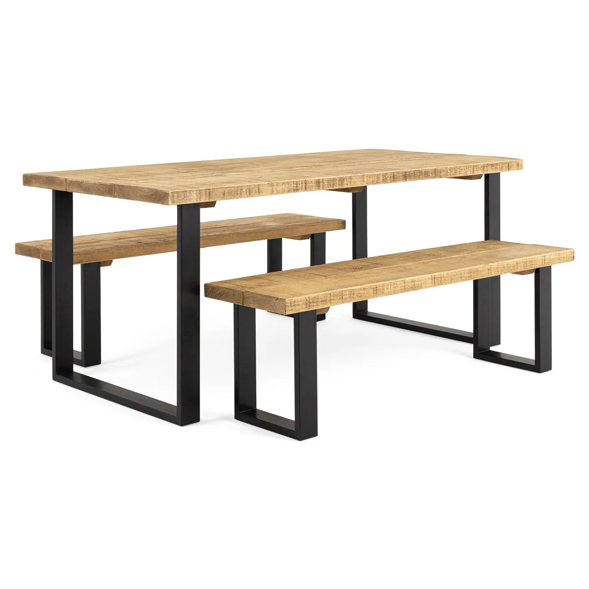 Armstrong Dining Table And Benches Funky Chunky