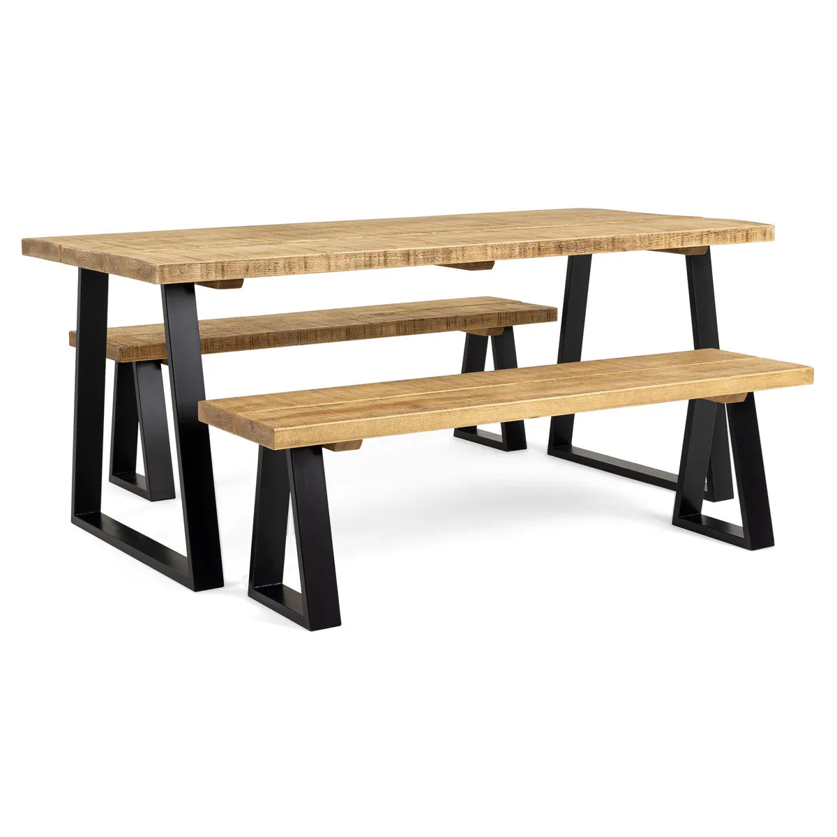 Armstrong Dining Table And Benches Funky Chunky