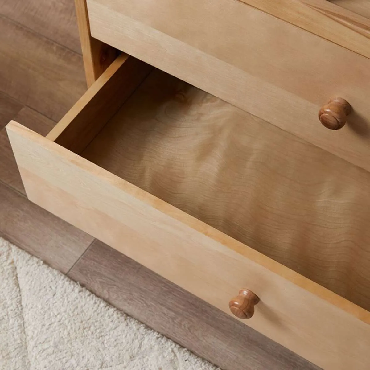 Aspen Change Table with Drawers - Birch Mocka
