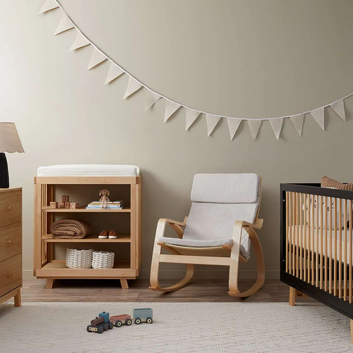Aspen Classic Cot - Black/Natural Mocka