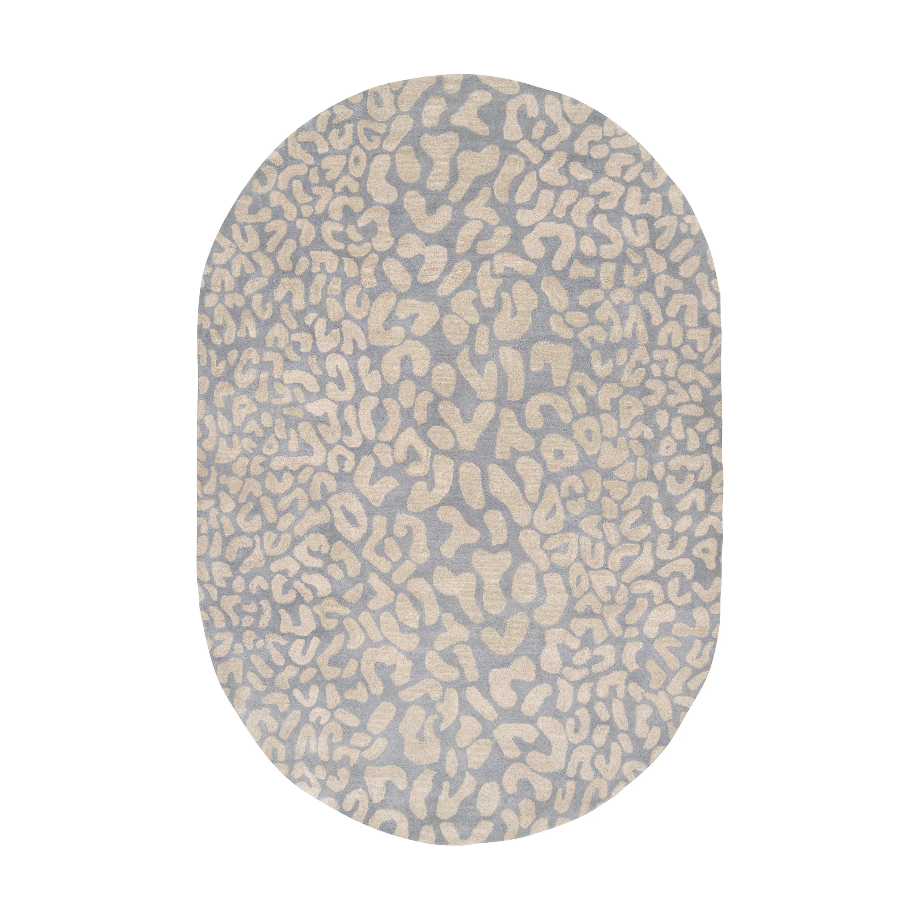 Athena Animal Print Oval Rug
