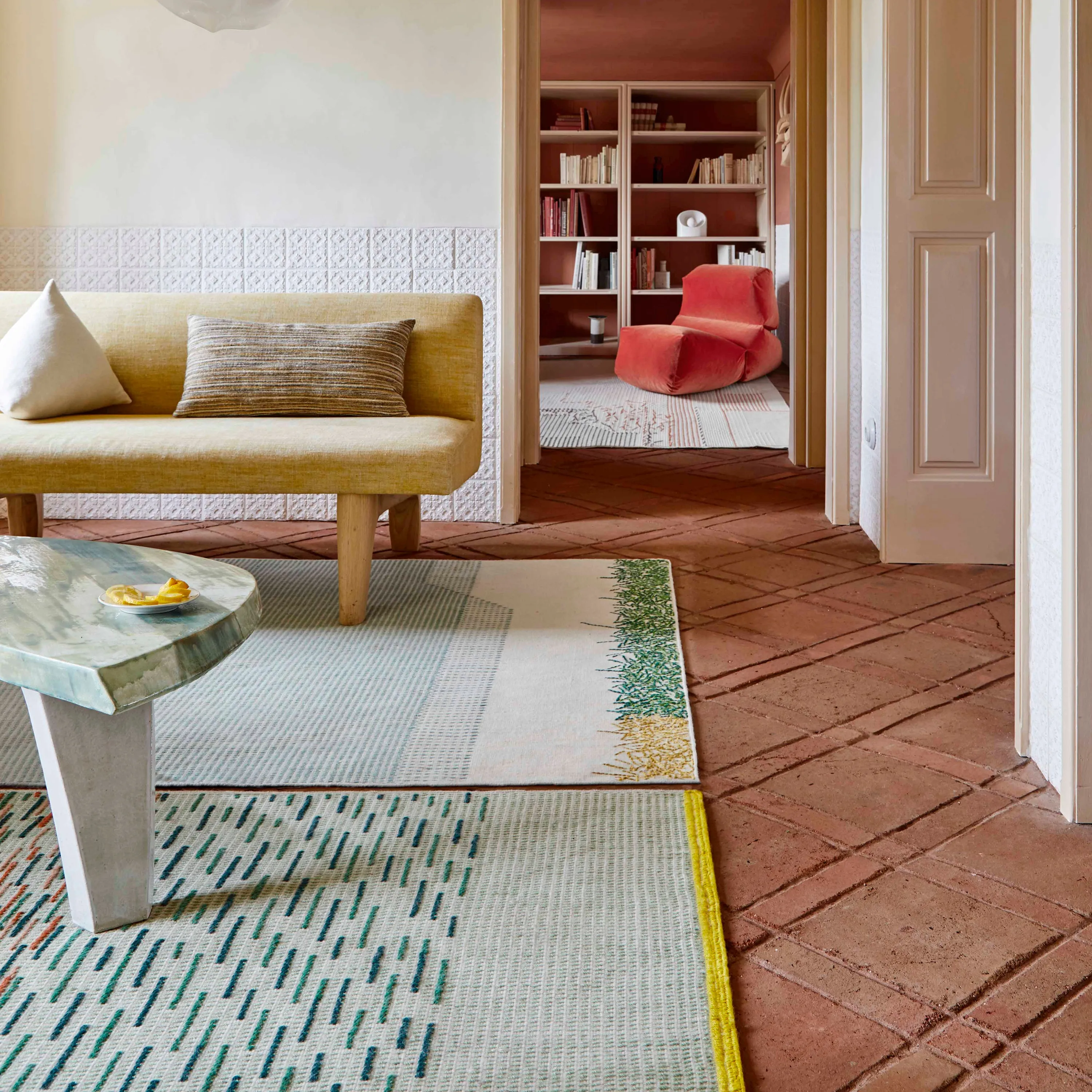 Backstitch Busy Rug
