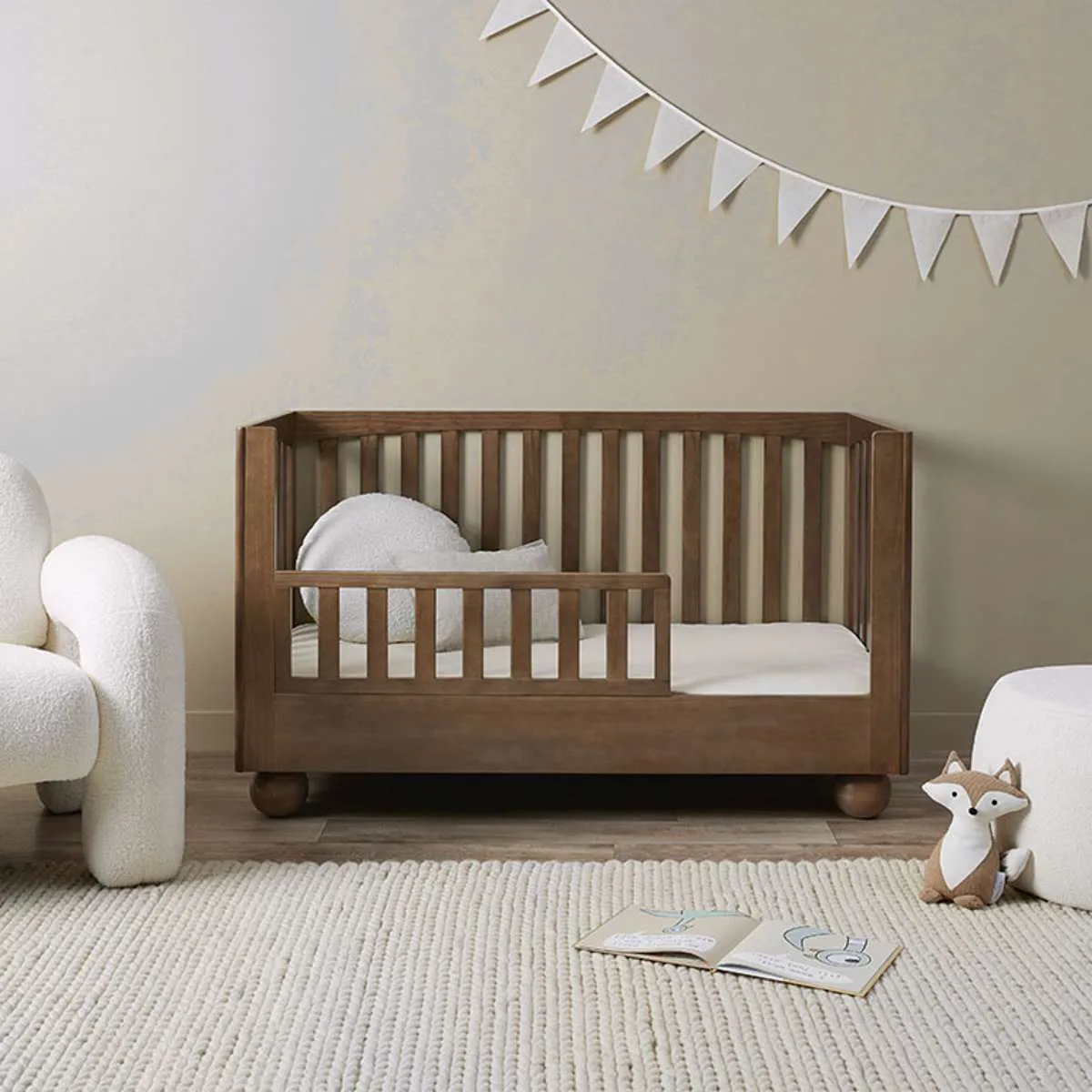 Blake Cot Toddler Bed Half Frame - Almond Mocka