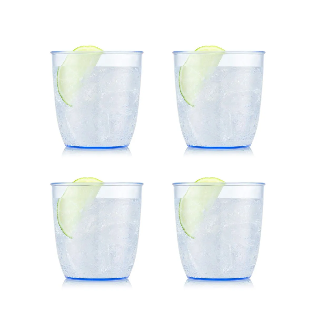 Bodum Kvadrant Drink Glass 200 Ml 4 Pcs., Blue Moon