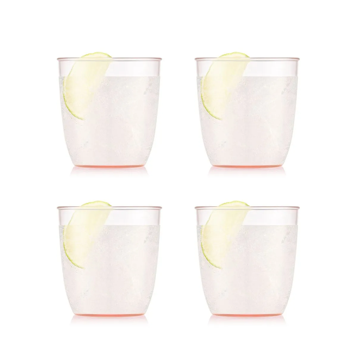 Bodum Kvadrant Drink Glass 200 Ml 4 Pcs., Strawberry