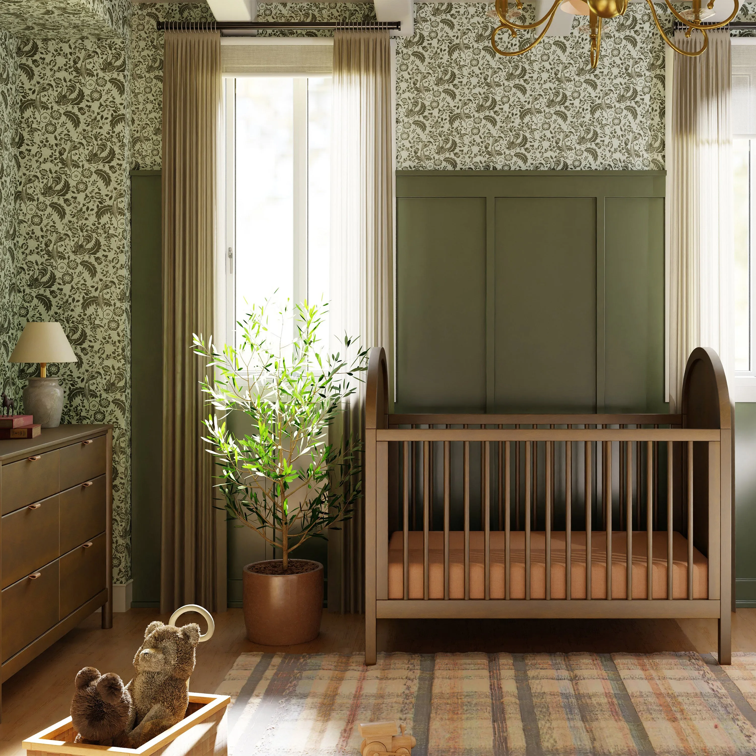 Bondi 3-in-1 Convertible Crib with Toddler Bed Conversion Kit