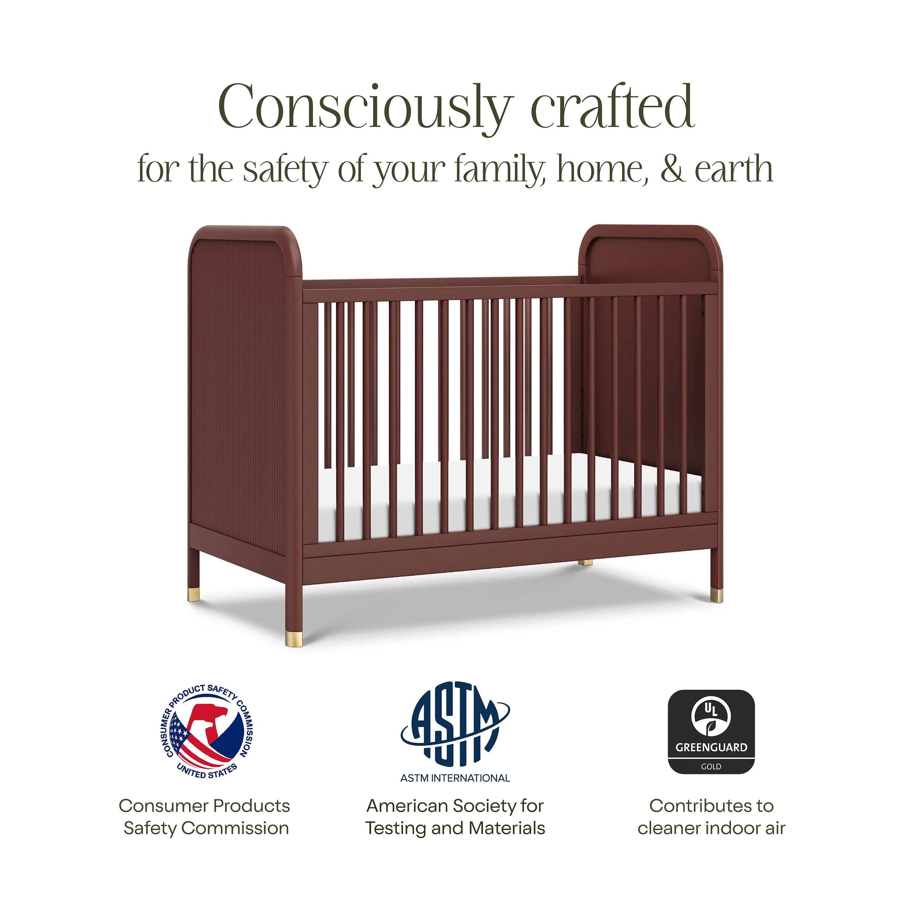 Brimsley Tambour 3-in-1 Convertible Crib