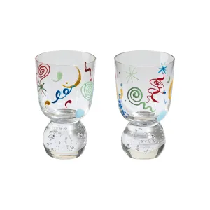 Celestial Hand-Painted Bubble Tumbler (Set of 2)