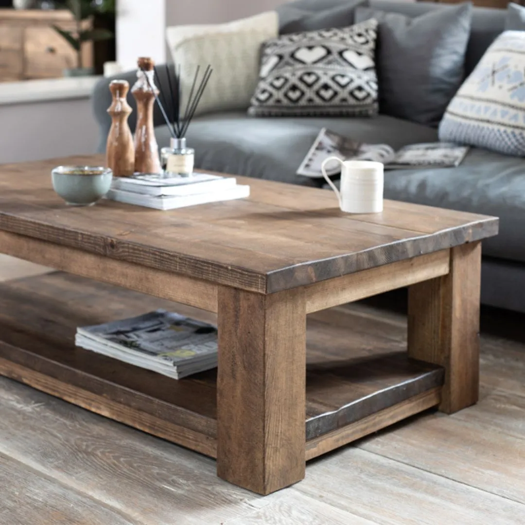 Coleridge Coffee Table with Shelf Funky Chunky