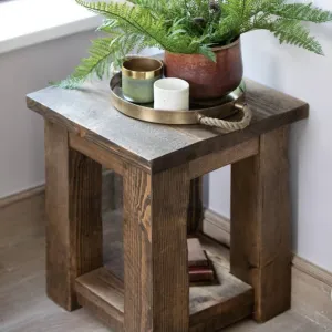 Coleridge Side Table With Shelf Funky Chunky