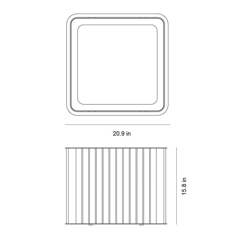 Combine Outdoor Square Planter