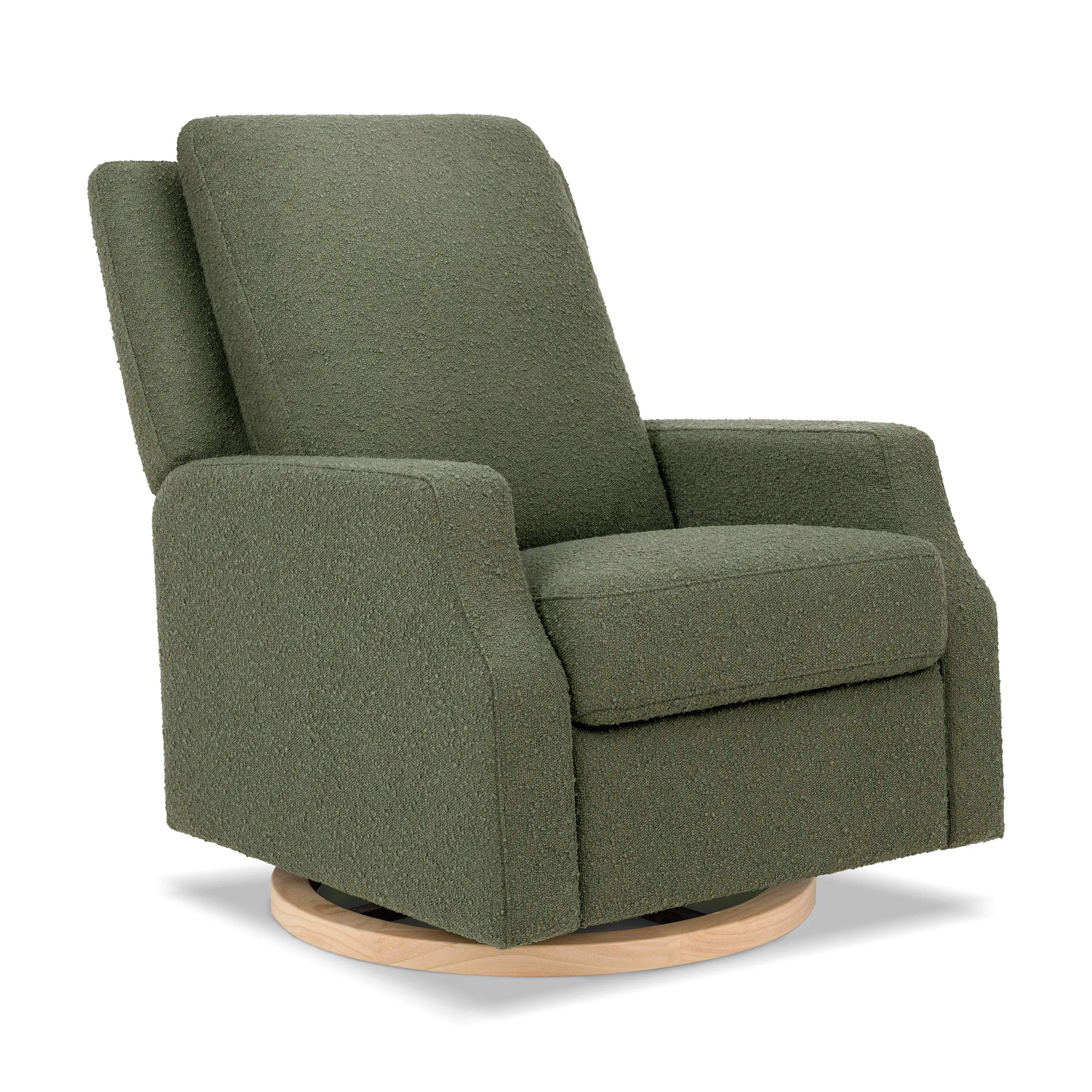 Crewe Recliner and Swivel Glider with Wood Base