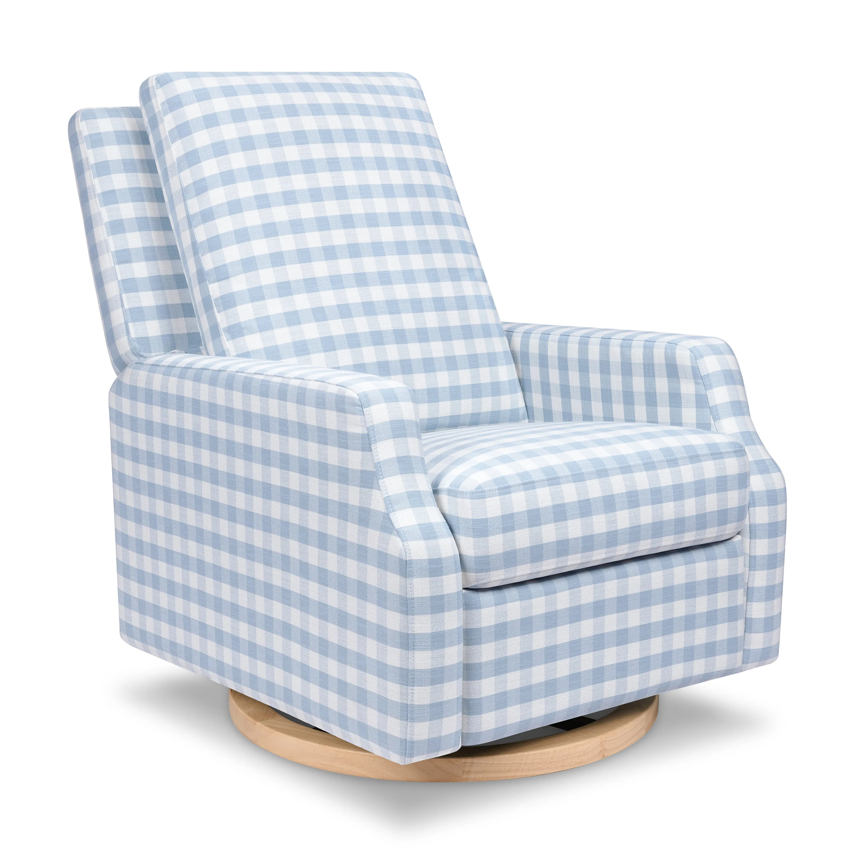 Crewe Recliner and Swivel Glider with Wood Base