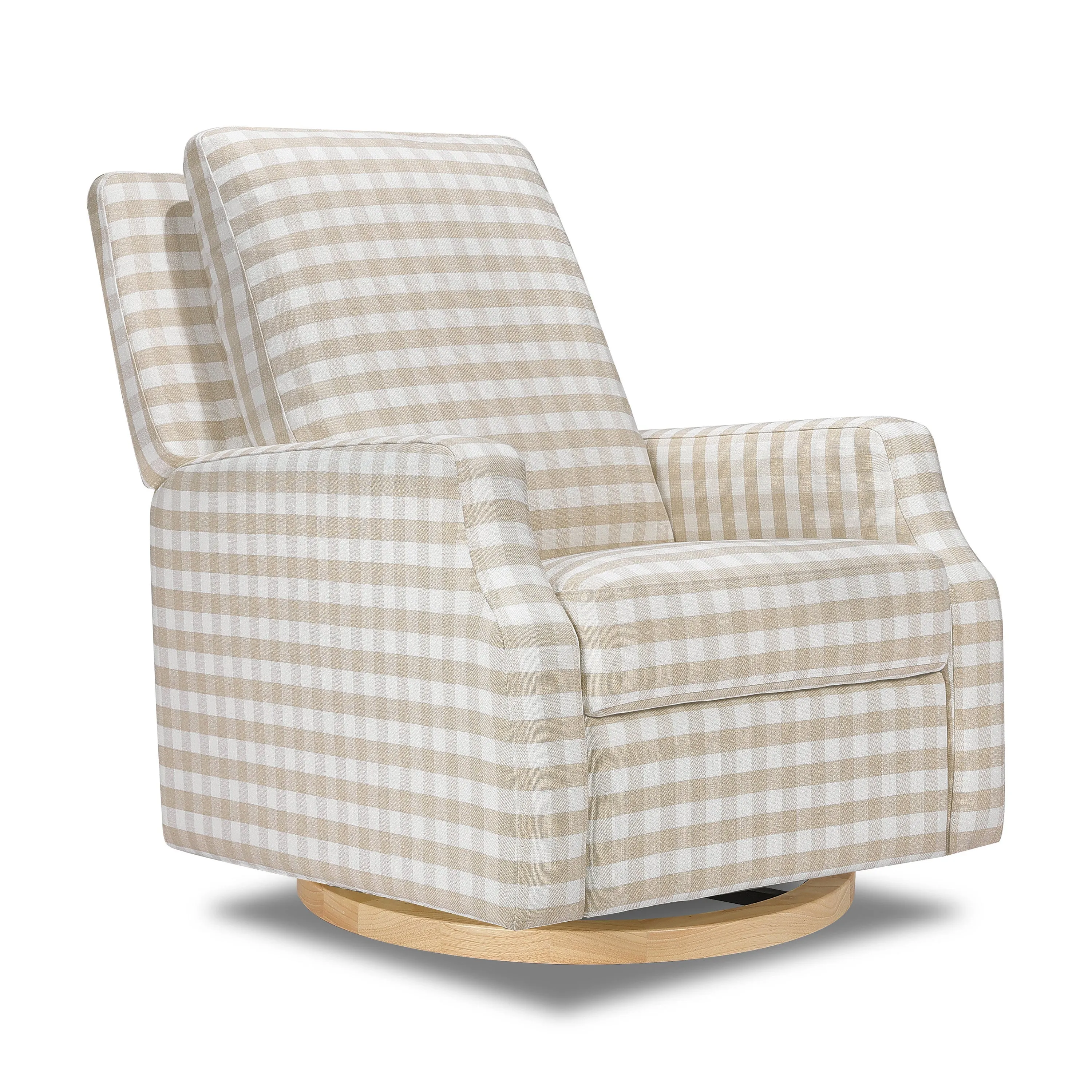 Crewe Recliner and Swivel Glider with Wood Base