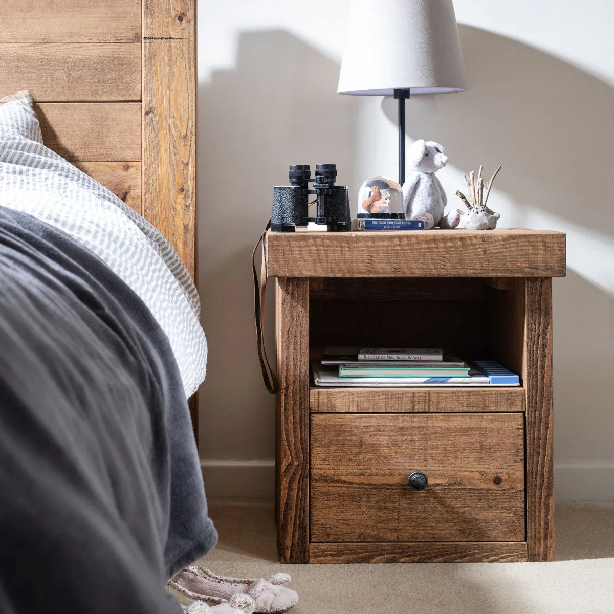 Derwent 1 Drawer Bedside Table Funky Chunky