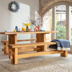 Derwent Dining Table And Benches Funky Chunky