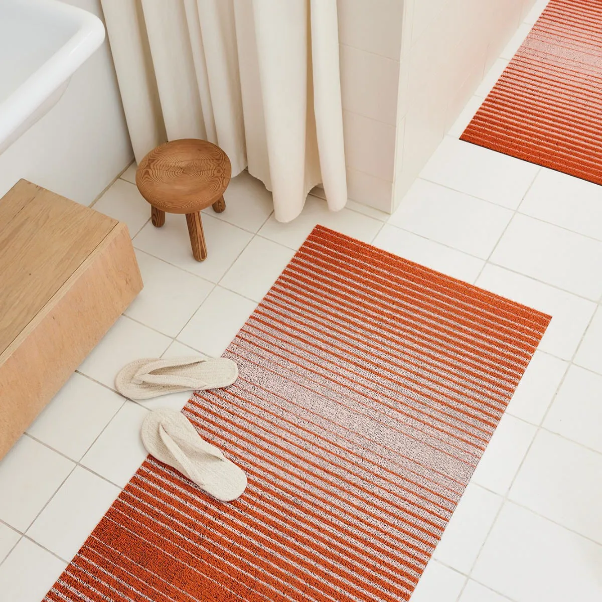 Domino Stripe Shag Runner