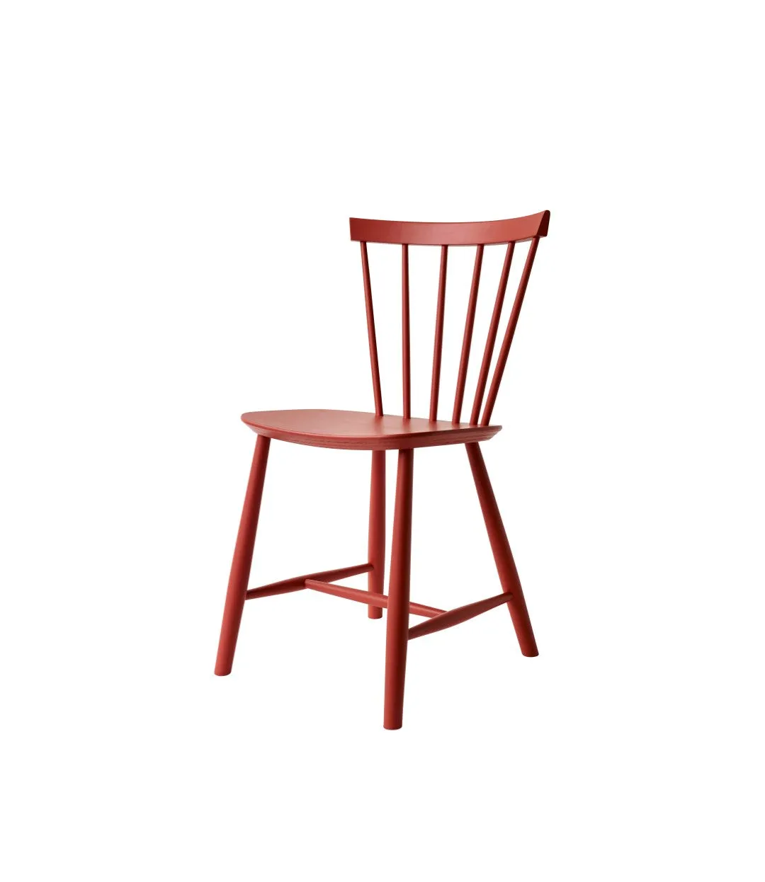Fdb Mbler Poul M. Volther J46 Chair Nordic Swan Ecolabel Beech, Coral Red