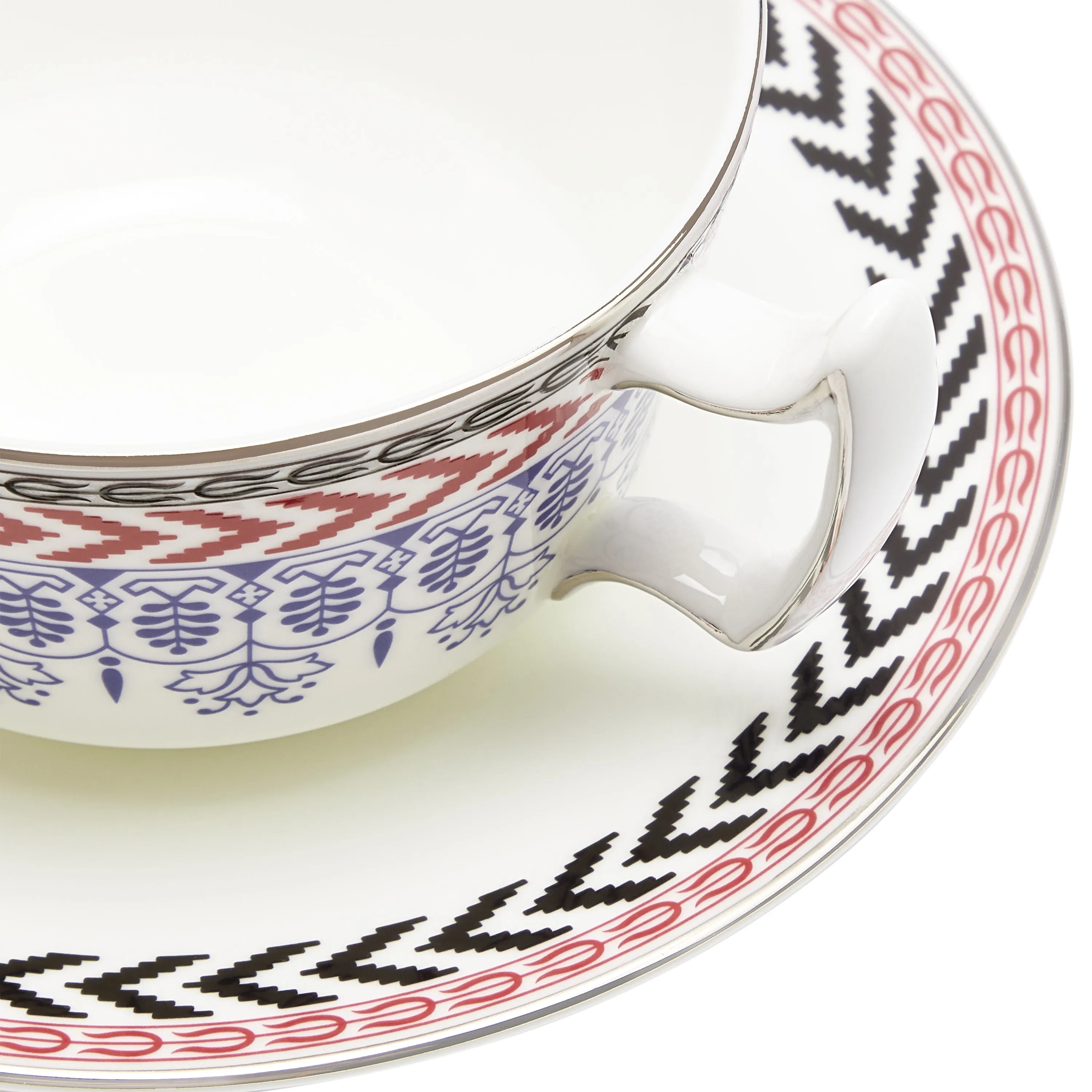 Festive Tea Cup and Saucer