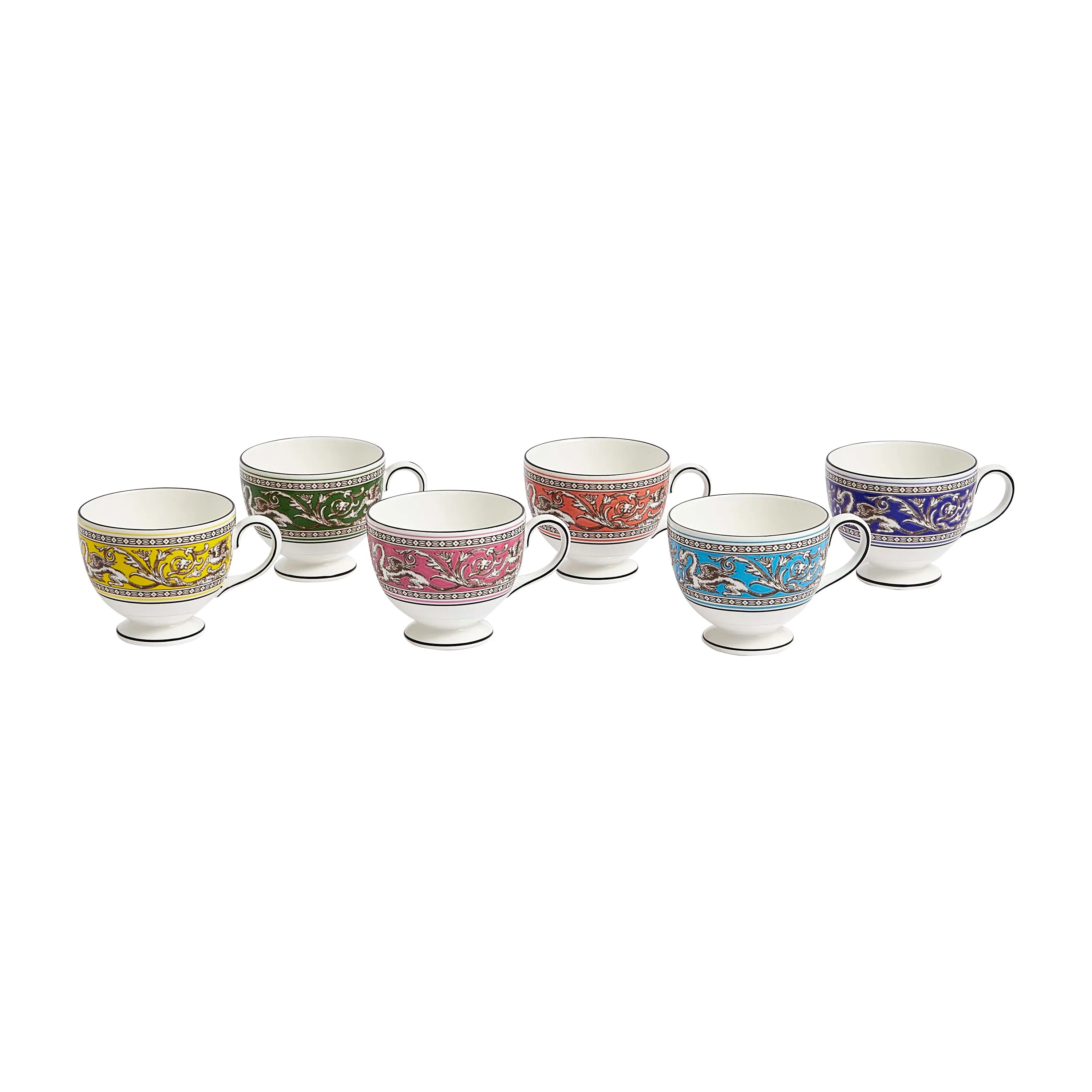 Florentine Teacup and Saucer (Set of 6)