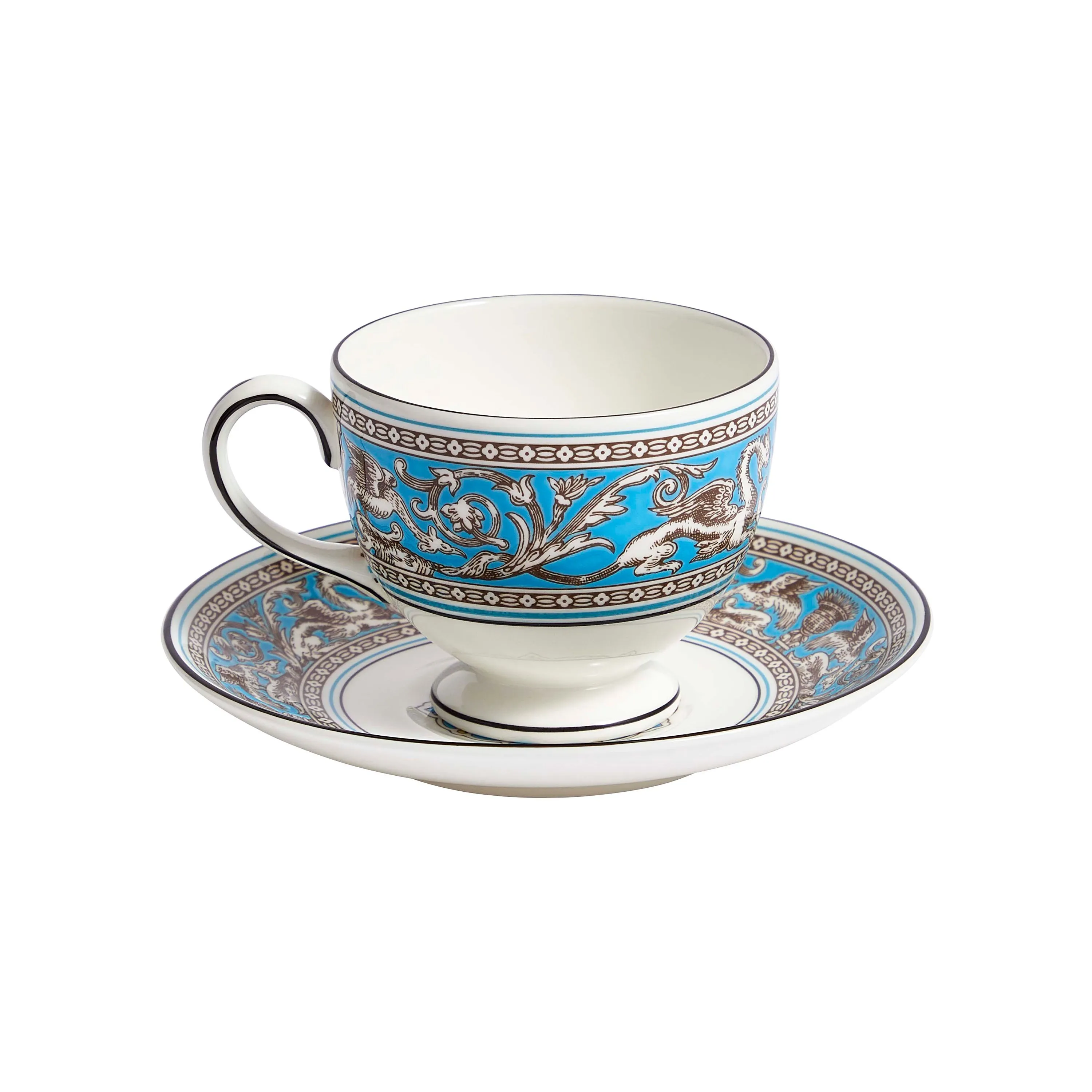 Florentine Teacup and Saucer