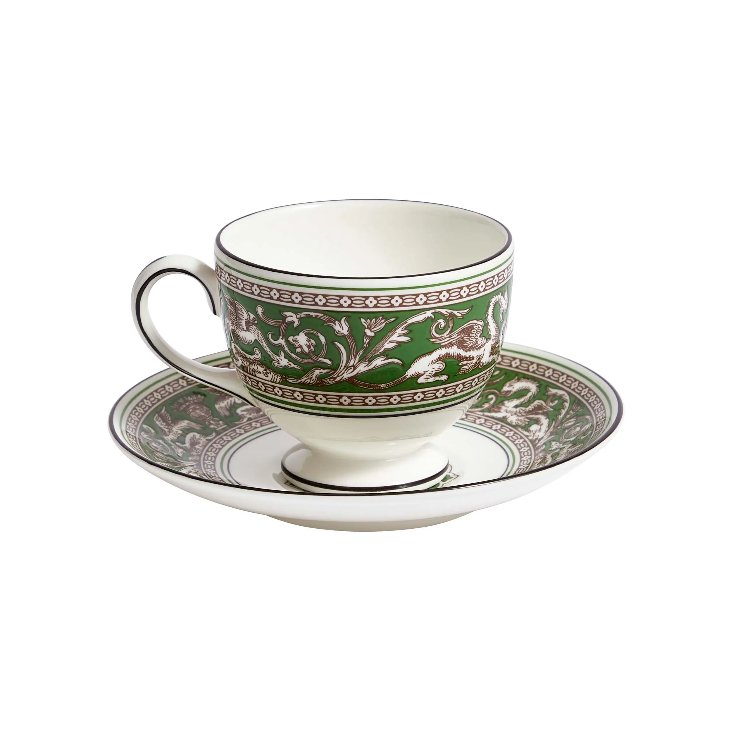 Florentine Teacup and Saucer