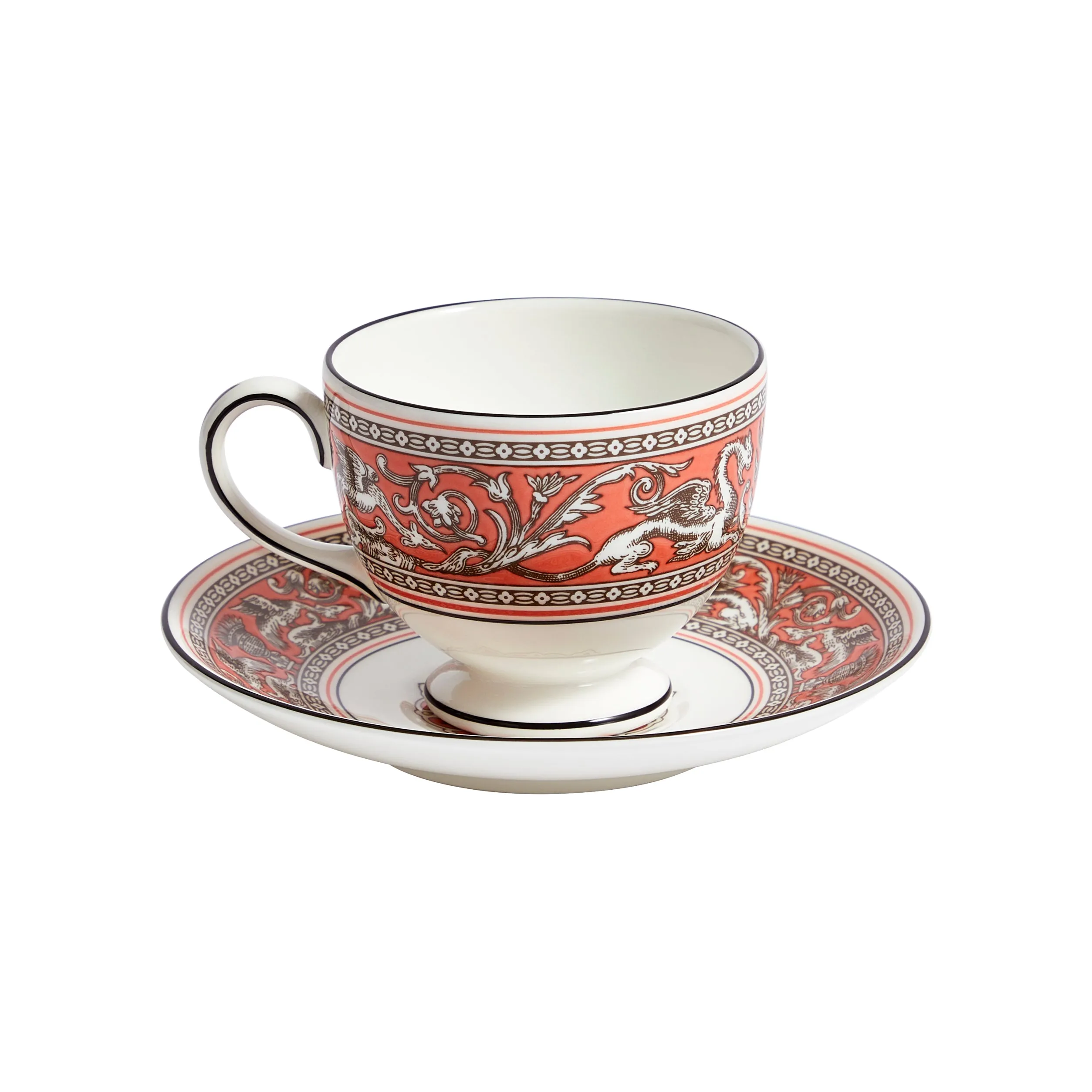 Florentine Teacup and Saucer