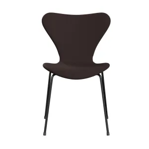 Fritz Hansen Series 7™ Chair Full Upholstery, Black/Remix Dark Blue (Rem362)