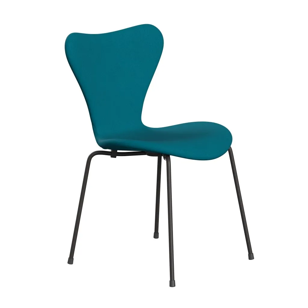 Fritz Hansen Series 7™ Chair Full Upholstery, Warm Graphite/Comfort Turquoise (C67002)