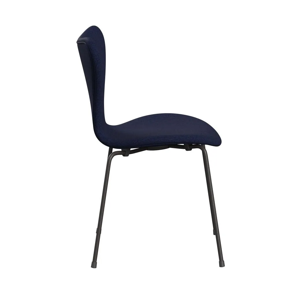 Fritz Hansen Series 7™ Chair Full Upholstery, Warm Graphite/Remix Dark Ultramarine Blue