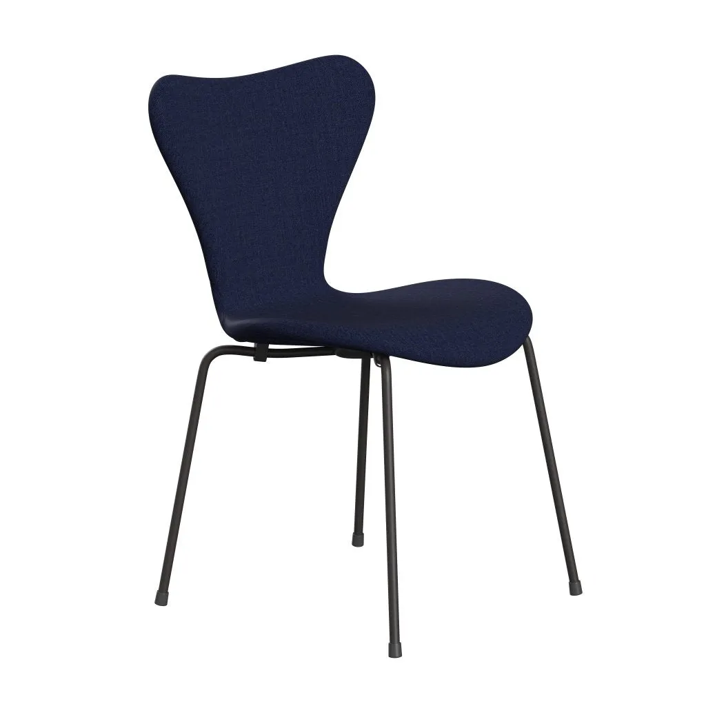Fritz Hansen Series 7™ Chair Full Upholstery, Warm Graphite/Remix Dark Ultramarine Blue