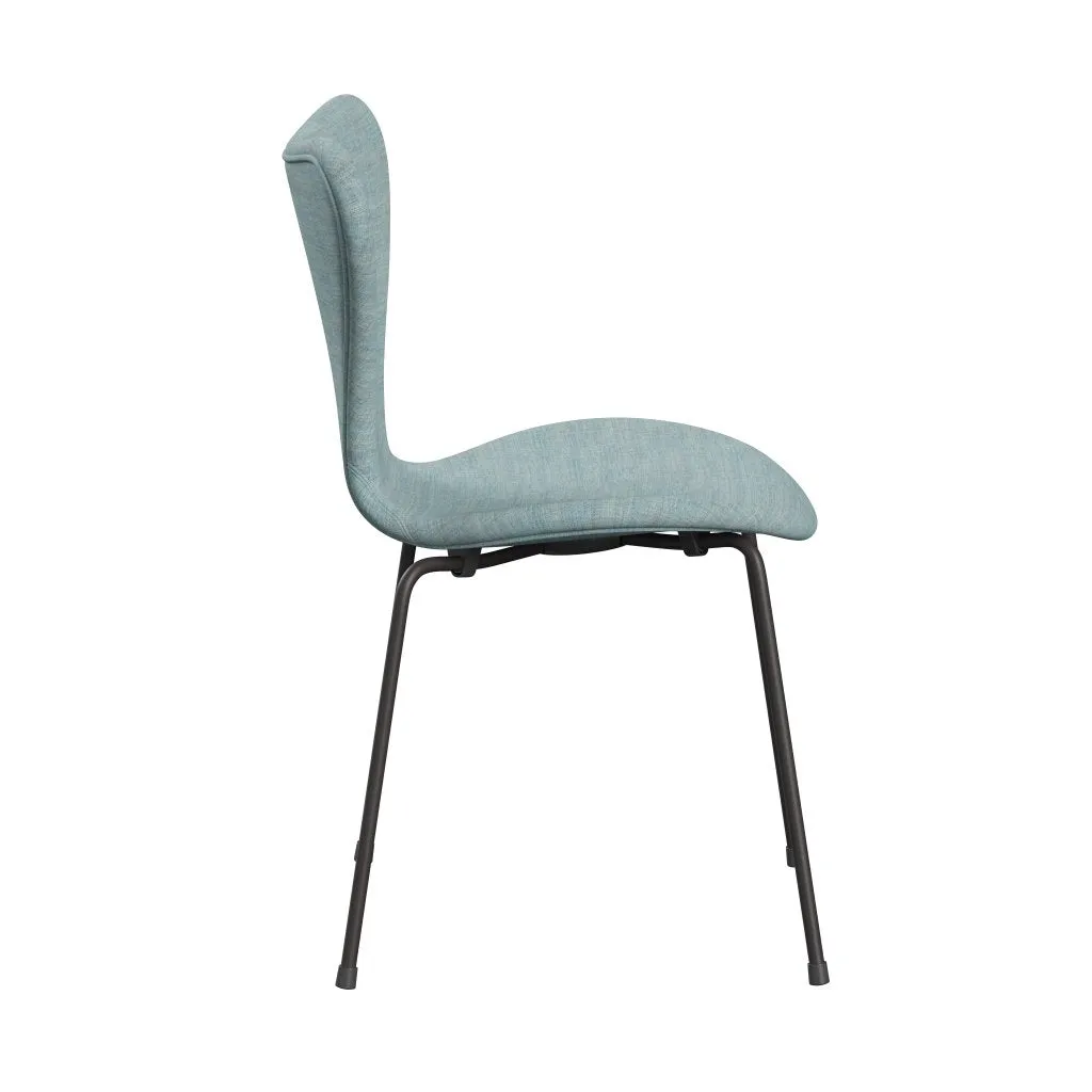 Fritz Hansen Series 7™ Chair Full Upholstery, Warm Graphite/Remix Light Blue