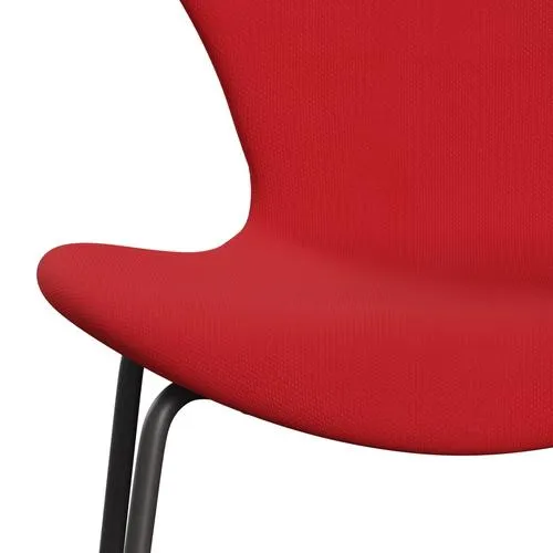 Fritz Hansen Series 7™ Chair Full Upholstery, Warm Graphite/Steelcut Neon Red