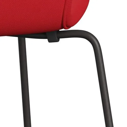 Fritz Hansen Series 7™ Chair Full Upholstery, Warm Graphite/Steelcut Neon Red