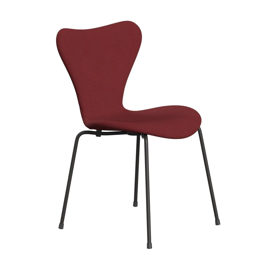 Fritz Hansen Series 7™ Chair Full Upholstery, Warm Graphite/Steelcut Trio Dark Red