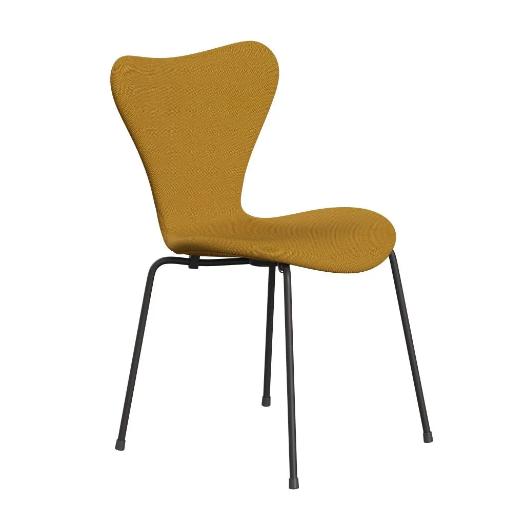 Fritz Hansen Series 7™ Chair Full Upholstery, Warm Graphite/Steelcut Trio Mustard