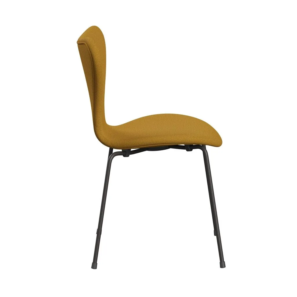 Fritz Hansen Series 7™ Chair Full Upholstery, Warm Graphite/Steelcut Trio Mustard