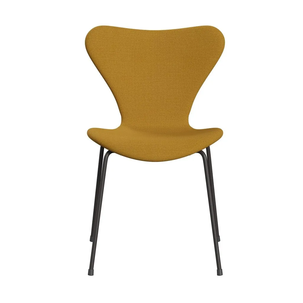 Fritz Hansen Series 7™ Chair Full Upholstery, Warm Graphite/Steelcut Trio Mustard