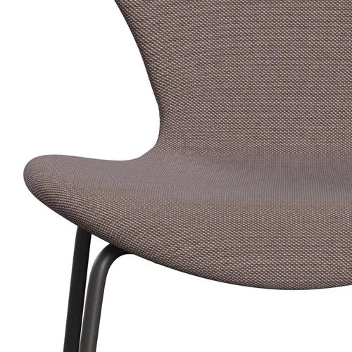 Fritz Hansen Series 7™ Chair Full Upholstery, Warm Graphite/Steelcut Trio Orange/Light Grey/Black