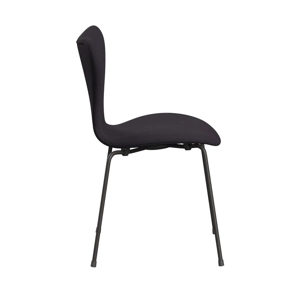 Fritz Hansen Series 7™ Chair Full Upholstery, Warm Graphite/Steelcut Trio Warm Dark Blue