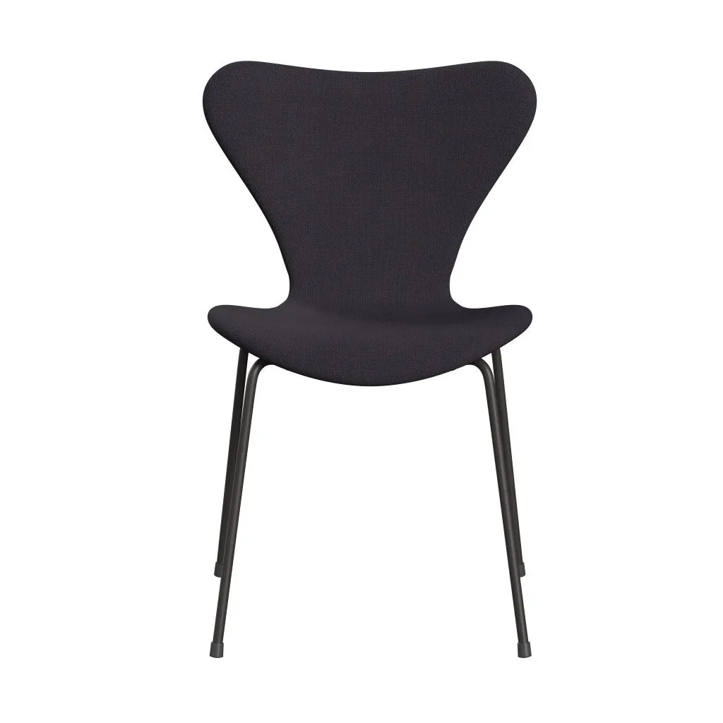 Fritz Hansen Series 7™ Chair Full Upholstery, Warm Graphite/Steelcut Trio Warm Dark Blue