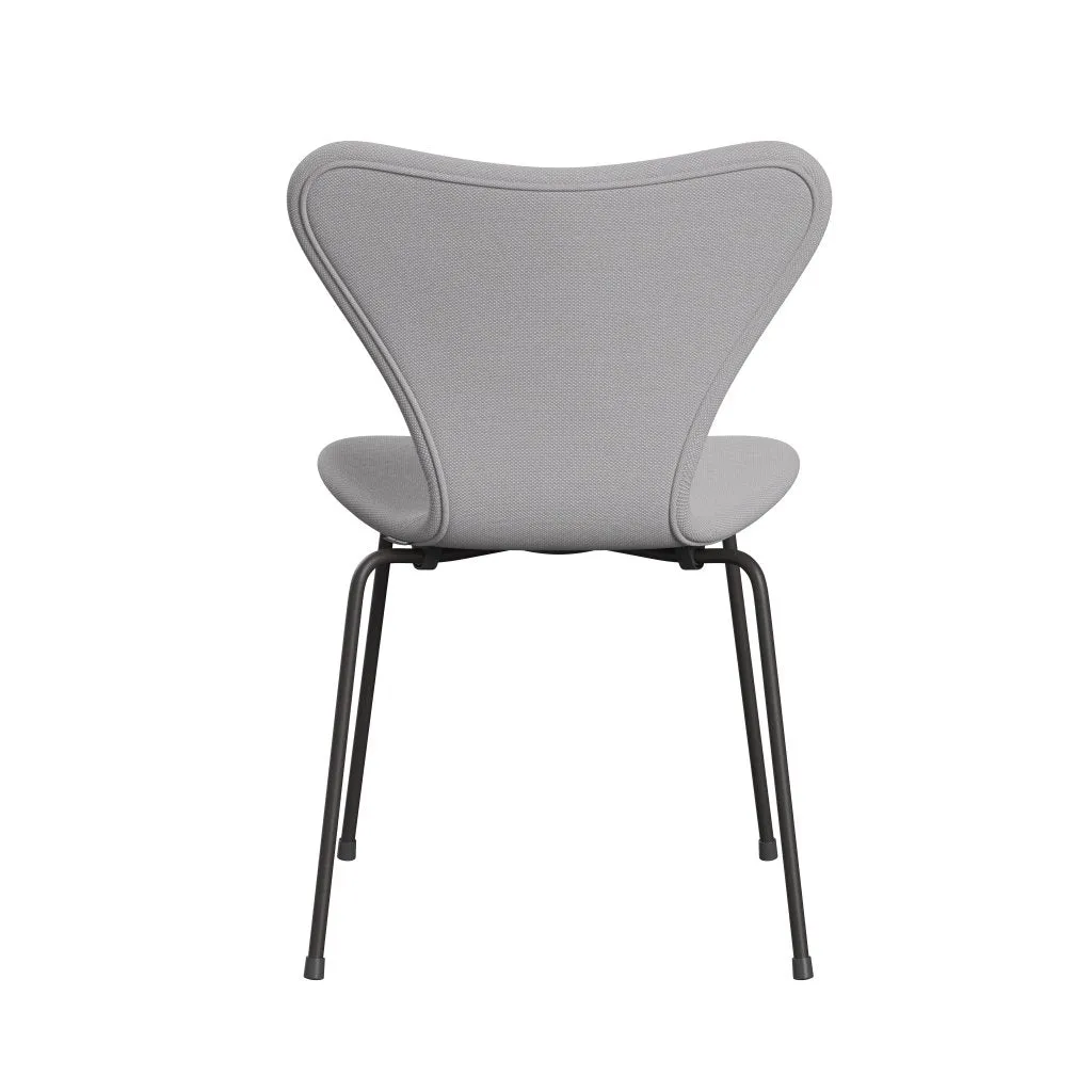 Fritz Hansen Series 7™ Chair Full Upholstery, Warm Graphite/Steelcut Trio White & Light Grey