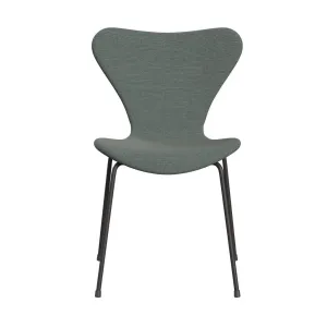 Fritz Hansen Series 7™ Chair Full Upholstery, Warm Graphite/Steelcut Trio White/Dark Green